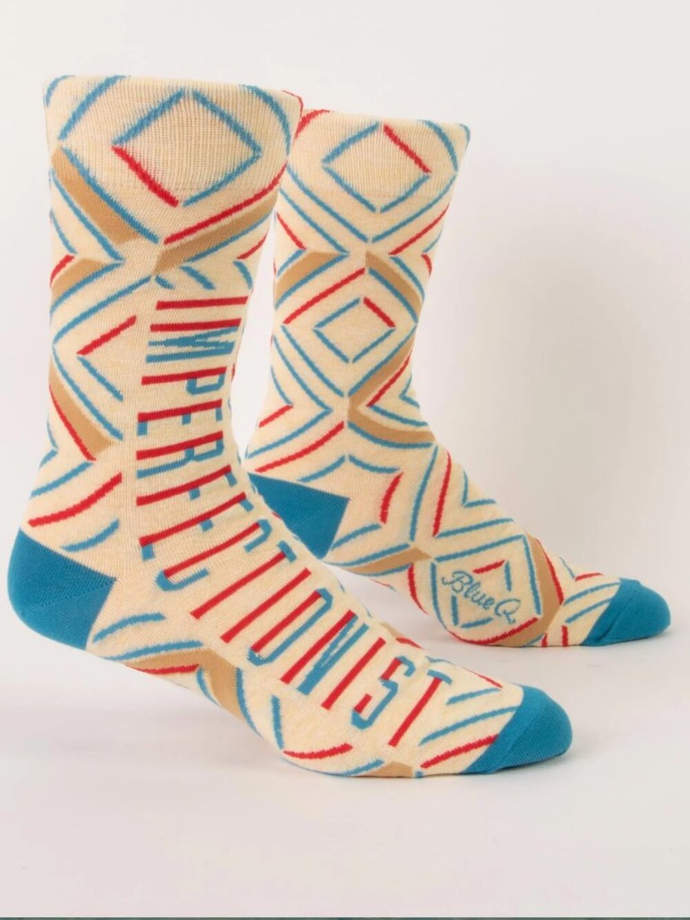NWT Blue Q "Imperfectionist" Men's Crew Socks